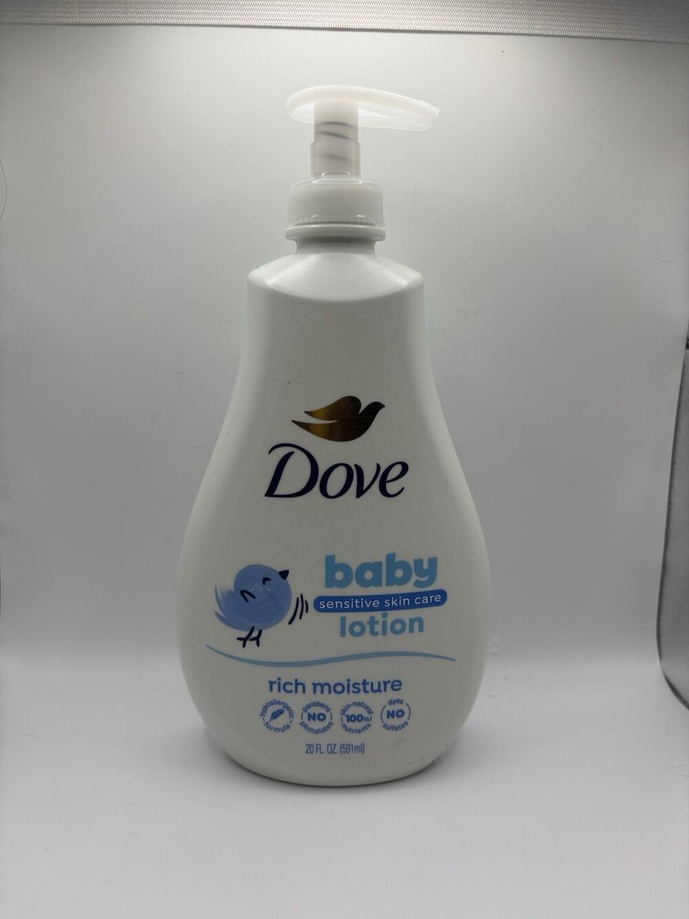 Baby Dove Sensitive Skin Care Body Lotion For Delicate Baby Rich Moisture 20oz